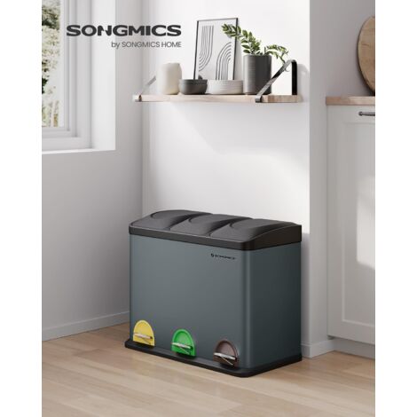 Cubo de Basura, Cubo de Basura Acero x 15 L, Cubo de Basura con