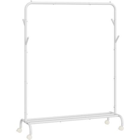 Songmics – Portant à vêtements sur roulettes en acier – Charge 50 kg – Dimensions 41 x 103,5 x 155 cm – Idéal pour rangement efficace