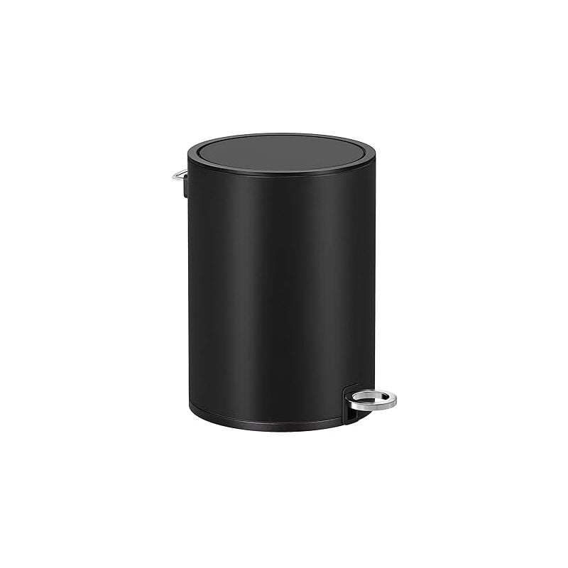 Poubelle 3L, Poubelle de Salle de Bain, Petit, avec Couvercle, Fermeture en Douceur, Seau Intérieur Amovible en Plastique, pour Salle de Bain,