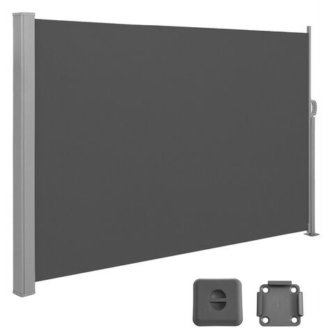 Songmics – Store latéral brise-vue 200 x 400 cm – Tissu 220 g/m² avec revêtement PVC – Boîtier en métal traité – GSA204G02