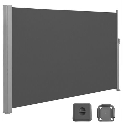 Songmics – Store latéral extérieur 160 x 400 cm – Tissu 220 g/m² avec revêtement PVC – Métal traité anti-corrosion – GSA564G01