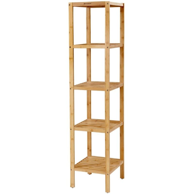 Songmics - calicosy - Etagère de salle de bain avec 5 tablettes - H146 cm