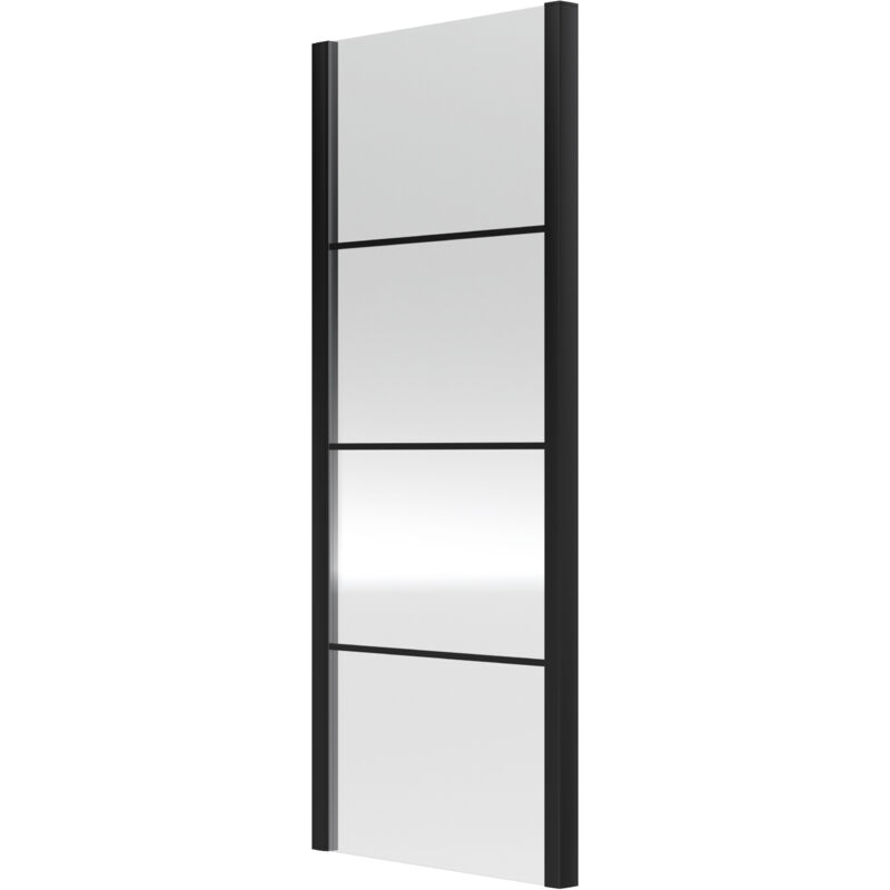 Balterley - Sonic 8mm Toughened Safety Glass Shower Side Panel, Black, 800mm