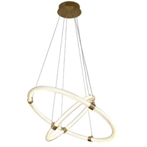 Sonic Double - Kronleuchter 60cm - Doppel-LED-Ring