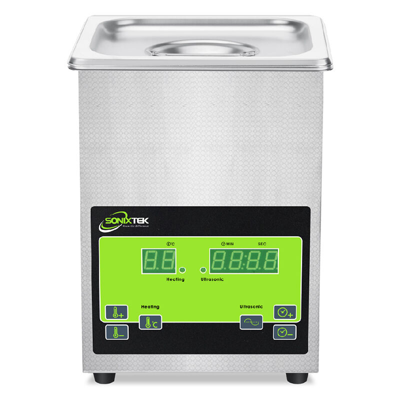 Sonixtek - Professionnel Nettoyage à ultrasons 2L Numérique Nettoyeur à ultrasons 60W pour bijoux, lunettes, montres, pièces de monnaie, prothèses
