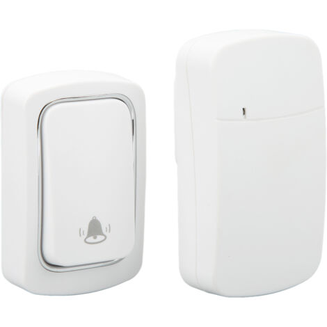 Sonne de porte étanche IP68 sans fil, alimentation secteur 100‑230V, pour maison bureau, prise européenne