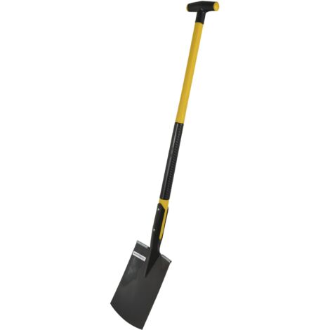 Sonneck Gartensparten mit Glasfaserstiel 1400mm Länge - Profi Gartenschaufel mit Winkelauftritt