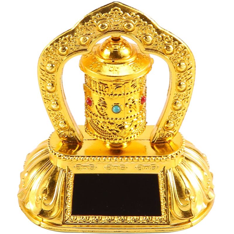 Image of Sonnen Gebet , Auto Spinnen Solar Power Tibetisch Buddhistische Dekoration
