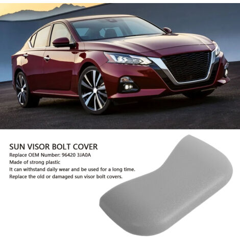 Sonnenblenden-Befestigungsabdeckung für Infiniti Nissan Modell 96420-3JA0A grau