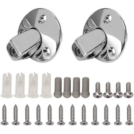 Sonnenblenden-Stützhalterungs-Set, Chrom, mit Schrauben, Buchsenspitzen, Visier für 1960–1977 Coupé