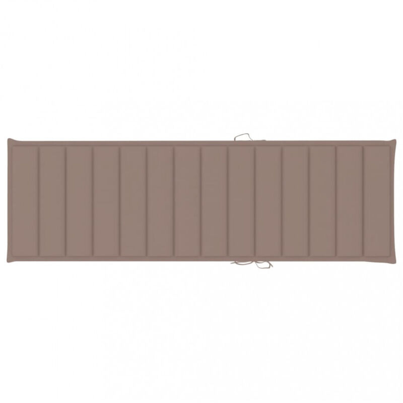 Sonnenliegen-auflage Taupe 200x60x3 Cm Oxford-gewebe Vidaxl