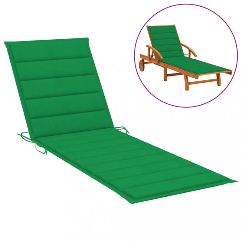 Sonnenliegen-auflage Grün 200x70x3 Cm Oxford-gewebe Vidaxl