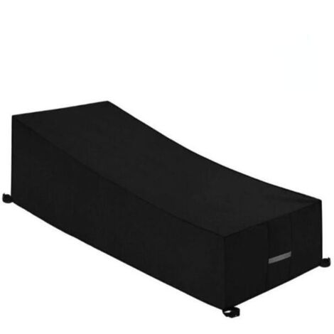 Sonnenliegenabdeckung 200x75x40/80 cm – Wasserdicht, UV-beständig, 210D Oxford-Gewebe – Belüftungsgitter, Befestigungsgurte