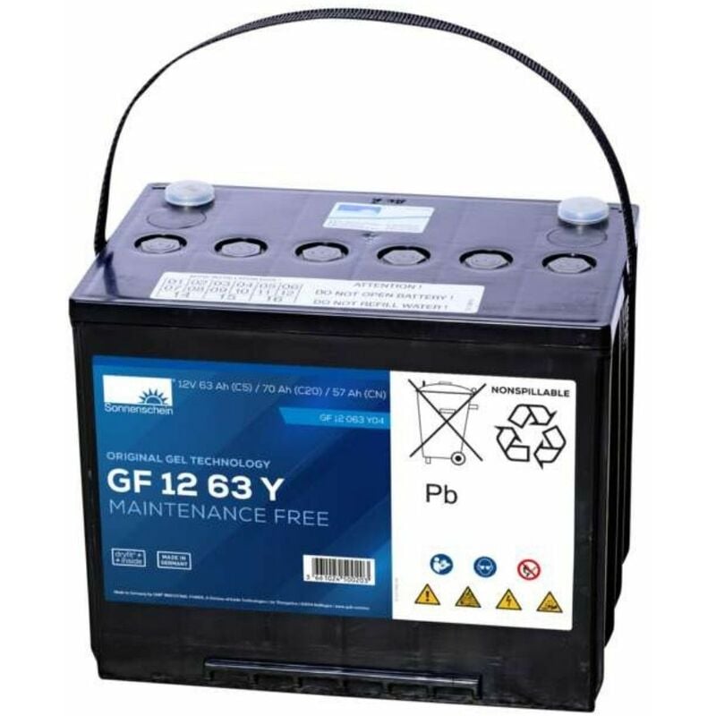 Sonnenschein - GF12063YO Batterie Décharge Lente gel Solaire 63Ah