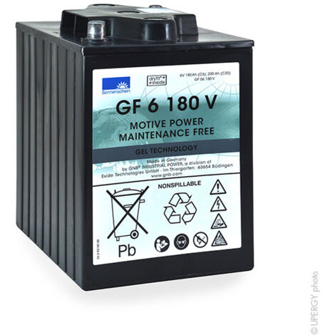 Batterie Gel SONNENSCHEIN GF Y 6 VOLTS GF06180V 6V 200AH AMPS (EN)