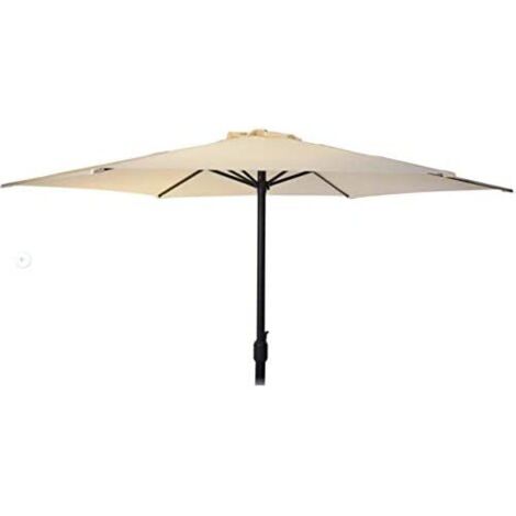 Sonnenschirm ø300cm max Höhe 3m Farbe: hellgrau
