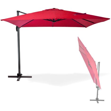 Sonnenschirm Ampelschirm 3x3m Gartenschirm Marktschirm Kurbelschirm Verona