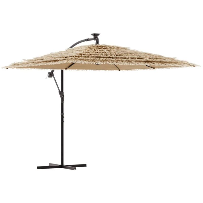 Sonnenschirm Mit Stahlmast Braun 290x290x238 Cm Vidaxl