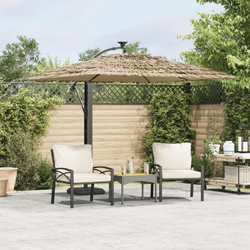 Vidaxl Sonnenschirm Mit Stahlmast Braun 246x246x230 Cm