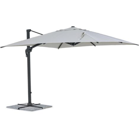 Sonnenschirm mit Aluminium-Gartenarm in Anthrazit - Veneto