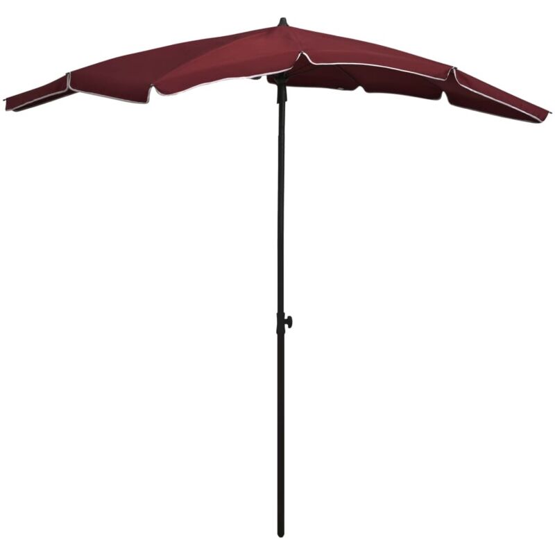 Sonnenschirm Mit Mast 200x130 Cm Bordeauxrot Vidaxl