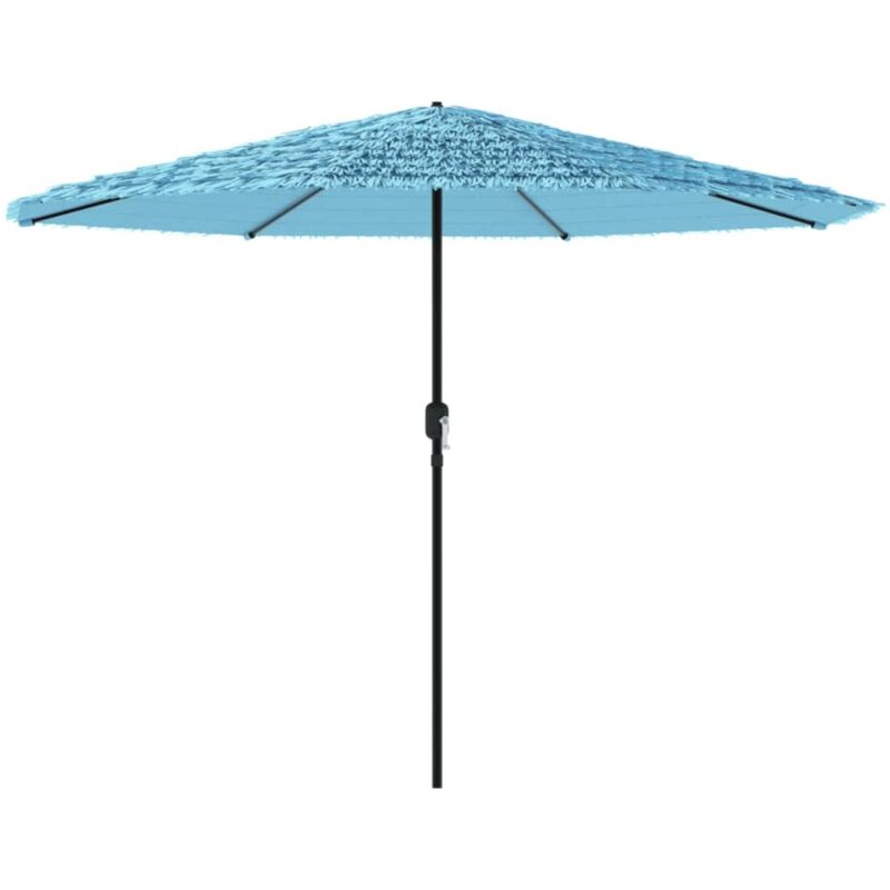 Sonnenschirm Mit Stahlmast Blau 324x324x247 Cm - Vidaxl