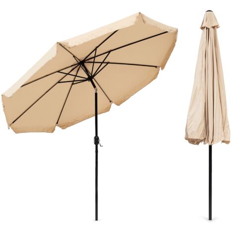 Sonnenschirm - wasserdichtes Polyester - neigbar - 300 cm - beige