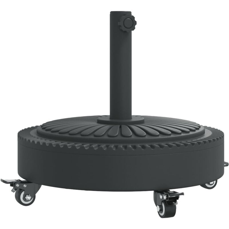 Sonnenschirmständer Mit Rollen Für Ø38/48 Mm Mast 27 Kg Rund Vidaxl