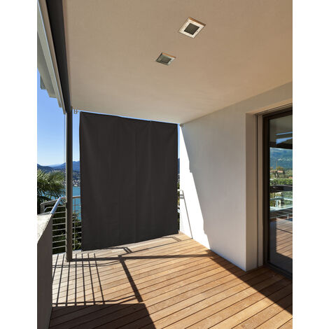 CV Vertikaler Sonnenschutz Windschutz Sichtschutz Balkon Terrasse anthrazit  230 x 140 cm