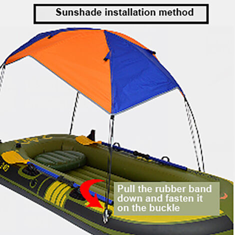Sonnenschutz für 4 Personen auf Booten - Segelboot-Angelmarkise mit UV-Schutz