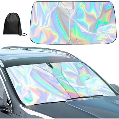 Sonnenschutz für die Windschutzscheibe, faltbare Auto-Windschutzscheibenabdeckung, UV-beständiger Laserschirm, 145 x 80 cm