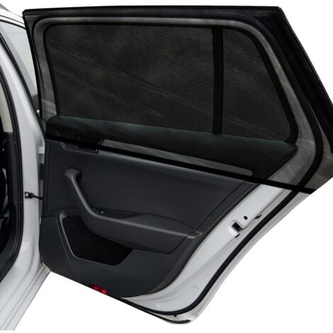 Sonnenschutzblenden für Autofenster, 2er-Set, aus atmungsaktivem, dehnbarem Netzgewebe, für Baby/Camping, UV-Schutz, Heckschutz für Auto, LKW, SUV, Van (große Größe 124 x 55 cm)