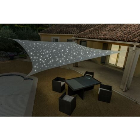 Sonnenschutzdach Solar 300 Led 4x5m Creme WERKA PRO