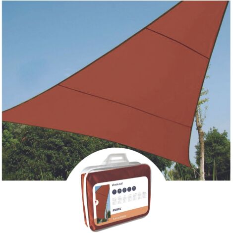 SONNENSEGEL - DREIECKIG - 3.6 x 3.6 m x 3.6 m - FARBE: TERRACOTTA