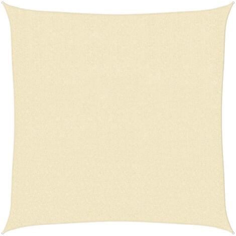 Sonnensegel HDPE Quadratisch 2 x 2 m Creme