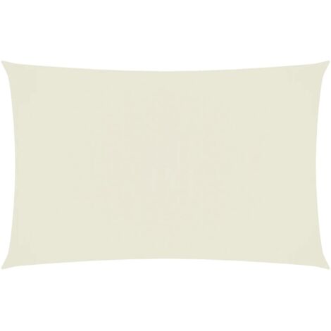 Sonnensegel Oxford-Gewebe Rechteckig 4x7 m Creme vidaXL