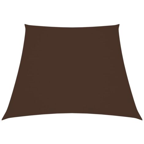 Sonnensegel Oxford-Gewebe Trapezförmig 2/4x3 m Braun