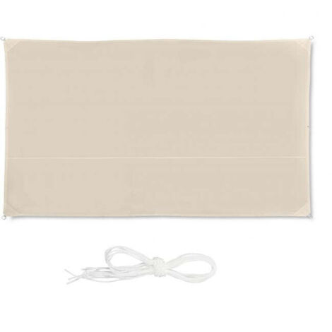 Sonnensegel rechteckig beige