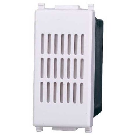 Sonnerie de bronze 6A 230V compatible Vimar Plana couleur blanc Ettroit EV1601