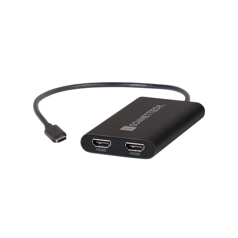 Sonnet Adaptateur USBC-DHDMI de cable de video USB type A 2 x HDMI Noir