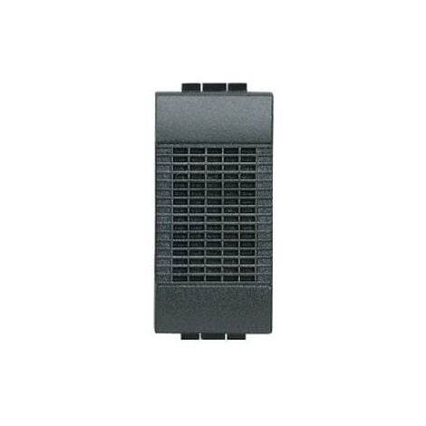 Sonnette à timbre bronze 230V Anthracite - 1 module Livinglight BTICINO L4351/230