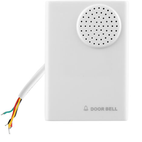 Sonnette, carillon de sonnette filaire Durable 2V pour systme de contrle d'accs de scurit  domicile de bureau avec volume de 20 dcibels, 8,7 X 6 cm