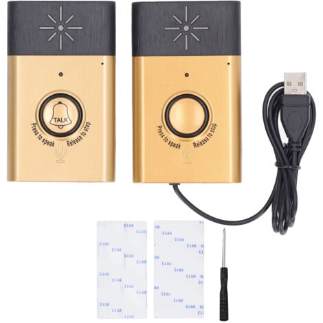 Sonnette Connectée Intelligente sans Fil avec Interphone Bidirectionnel pour Sécurité Maison Bureau