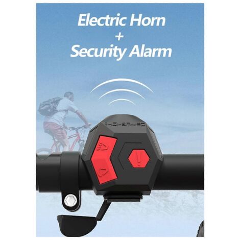 Sonnette de guidon de vélo avec klaxon puissant de 120 dB