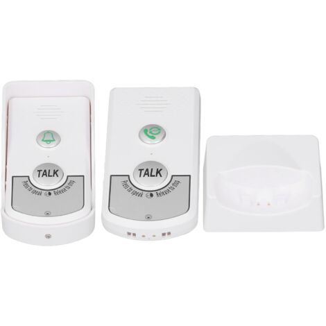 Sonnette de Porte Étanche avec Signal Lumineux, 2 Voies 1 V, Sans Fil