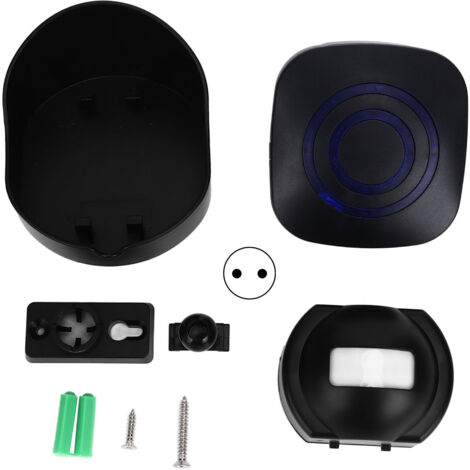 Sonnette de Porte Extérieure 110-240V Alarme Sécurité Étanche Intelligente pour Allée Jardin