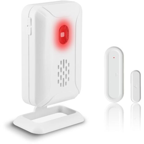 Sonnette de Porte sans Fil, détecteur d'alarme de fenêtre passante pour la sécurité de la Maison, du Magasin et du Bureau, 5 Modes et 36 mélodies, Distance de Transmission de 120 mètres