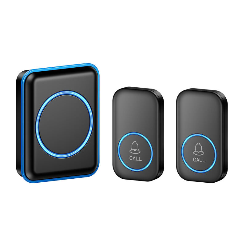 Sonnette de porte sans fil maison télécommande longue distance à travers le mur appelant sonnette électrique Ding Dong deux drag one