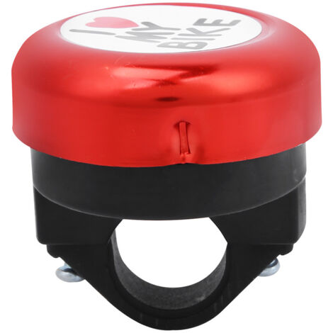 Sonnette de vélo de montagne ultralégère, son clair et puissant, accessoire cycliste (rouge)