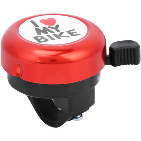 Sonnette de vélo de montagne ultralégère, son clair et puissant, accessoire vélo (rouge)